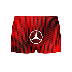 Трусы-боксеры мужские Mercedes: Red Carbon, цвет: 3D-принт