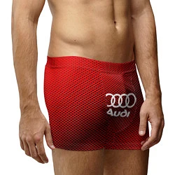 Трусы-боксеры мужские Audi: Red Carbon, цвет: 3D-принт — фото 2
