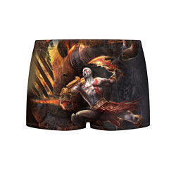 Трусы-боксеры мужские Кратос в ярости, цвет: 3D-принт