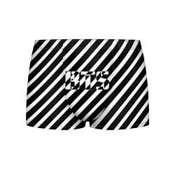 Трусы-боксеры мужские BTS: B&W Stripes, цвет: 3D-принт