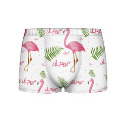 Трусы-боксеры мужские Lil Peep: Pink Flamingo, цвет: 3D-принт