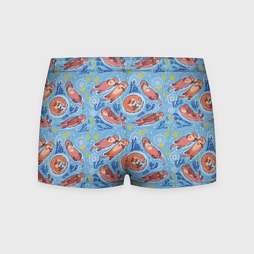 Мужские трусы Весёлые дружные выдры / 3D-принт – фото 2