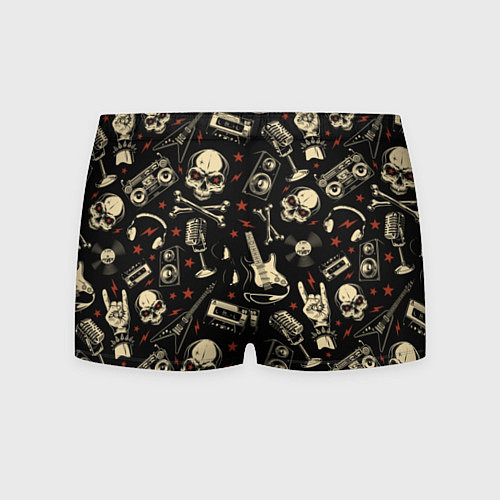 Мужские трусы Гранж с черепами / 3D-принт – фото 2