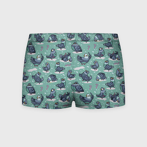 Мужские трусы Голуби и червяки / 3D-принт – фото 2