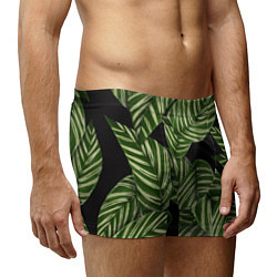 Трусы-боксеры мужские Тропические большие листья, цвет: 3D-принт — фото 2