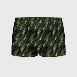 Мужские трусы Зеленые молнии паттерн