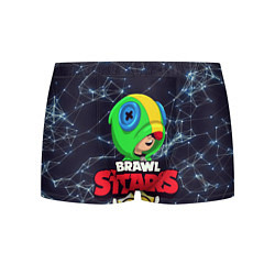 Трусы-боксеры мужские Brawl Stars - Leon, цвет: 3D-принт