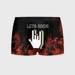 Трусы-боксеры мужские Let's Rock, цвет: 3D-принт