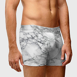 Трусы-боксеры мужские Мрамор, цвет: 3D-принт — фото 2