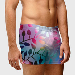 Трусы-боксеры мужские Листья, цвет: 3D-принт — фото 2