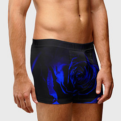 Трусы-боксеры мужские Синяя роза, цвет: 3D-принт — фото 2