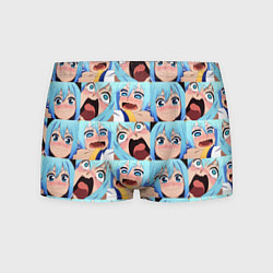 Трусы-боксеры мужские Аква Коносуба Aqua Konosuba, цвет: 3D-принт
