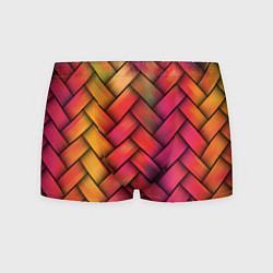 Трусы-боксеры мужские Colorful weave, цвет: 3D-принт