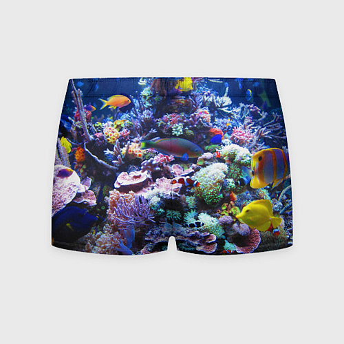 Мужские трусы Коралловые рыбки / 3D-принт – фото 2