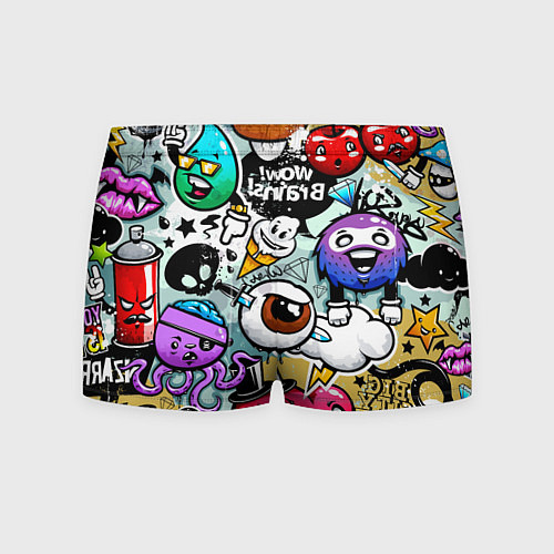 Мужские трусы Граффити / 3D-принт – фото 2