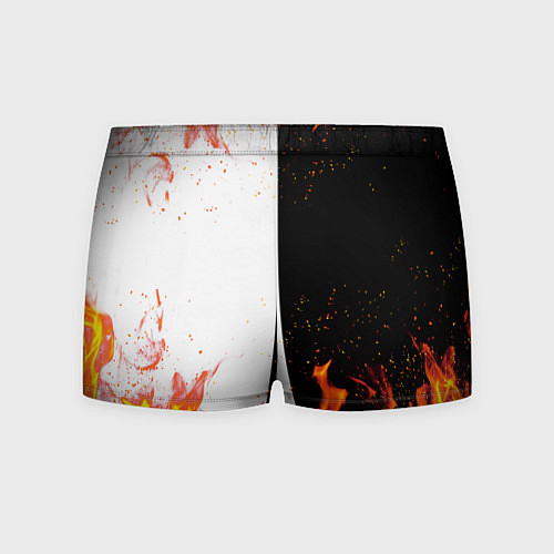 Мужские трусы Драконы Черный и Белый Огонь / 3D-принт – фото 2