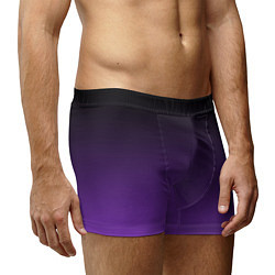 Трусы-боксеры мужские Ночной градиент Фиолетовый, цвет: 3D-принт — фото 2