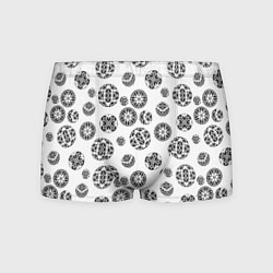 Мужские трусы Черно-белый геометрический узор