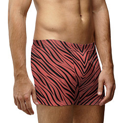 Трусы-боксеры мужские Полосатый тигровый узор, цвет: 3D-принт — фото 2