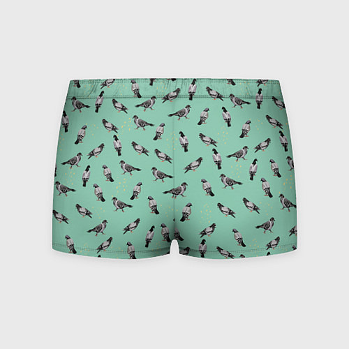 Мужские трусы Голуби на зеленом / 3D-принт – фото 2
