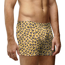 Трусы-боксеры мужские Желтый леопардовый принт, цвет: 3D-принт — фото 2
