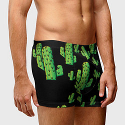 Трусы-боксеры мужские Cactus Time - Веселые кактусы, цвет: 3D-принт — фото 2