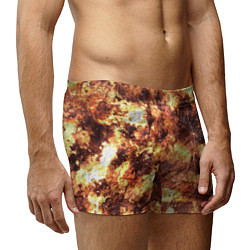 Трусы-боксеры мужские Кожаный камуфляж, цвет: 3D-принт — фото 2