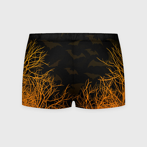 Мужские трусы HALLOWEEN FOREST BATS ЛЕТУЧИЕ МЫШИ В ЛЕСУ ХЕЛЛОУИН / 3D-принт – фото 2