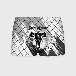 Трусы-боксеры мужские Чёрный клевер бык за решеткой, цвет: 3D-принт