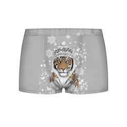 Трусы-боксеры мужские Снежный тигр, цвет: 3D-принт