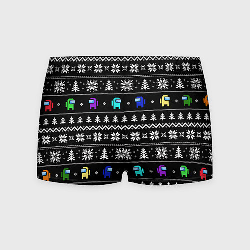 Мужские трусы Орнамент Among us / 3D-принт – фото 2