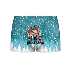 Трусы-боксеры мужские Новогодний Toca Boca, цвет: 3D-принт