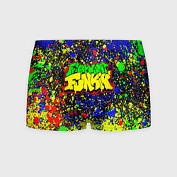 Трусы-боксеры мужские Friday Night Funkin Logo Acid Style, цвет: 3D-принт