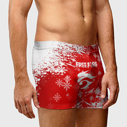 Трусы-боксеры мужские Free Fire - Новогодний, цвет: 3D-принт — фото 2