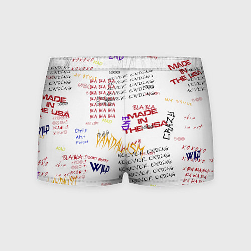 Мужские трусы Граффити стиль / 3D-принт – фото 2