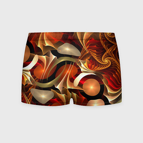 Мужские трусы Абстрактные цифровые спирали / 3D-принт – фото 2