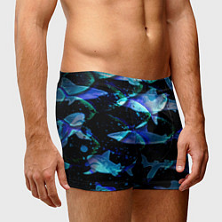 Трусы-боксеры мужские На дне морском Акулы, цвет: 3D-принт — фото 2
