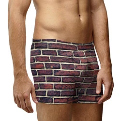 Трусы-боксеры мужские Brick Wall, цвет: 3D-принт — фото 2
