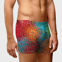Трусы-боксеры мужские Капли на стекле Vanguard pattern, цвет: 3D-принт — фото 2