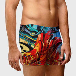 Трусы-боксеры мужские Abstract color pattern Fashion 2022, цвет: 3D-принт — фото 2