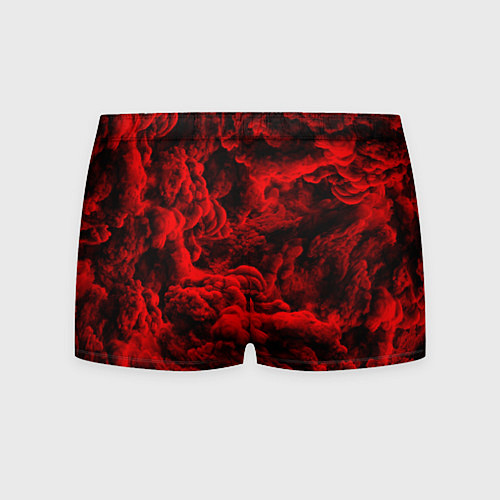 Мужские трусы Красный дым Red Smoke Красные облака / 3D-принт – фото 2