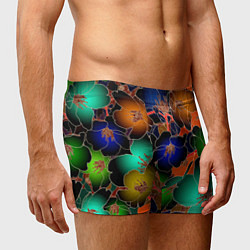 Трусы-боксеры мужские Vanguard floral pattern Summer night Fashion trend, цвет: 3D-принт — фото 2