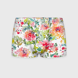 Мужские трусы Floral pattern Watercolour Summer