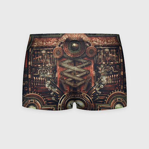 Мужские трусы Mechanical device in Steampunk Retro style / 3D-принт – фото 2