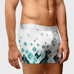 Трусы-боксеры мужские Geometric pattern Геометрический узор ромбы, цвет: 3D-принт — фото 2
