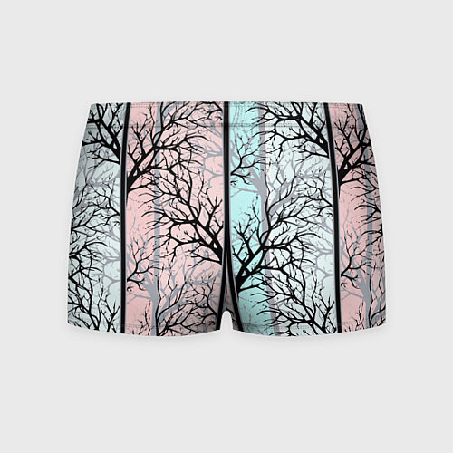 Мужские трусы Абстрактный узор tree branches / 3D-принт – фото 2