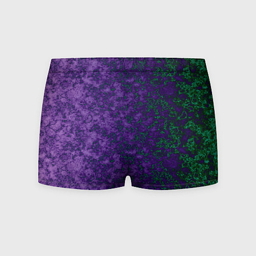 Мужские трусы Marble texture purple green color / 3D-принт – фото 2