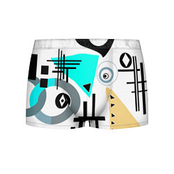 Трусы-боксеры мужские Абстрактный современный дизайн, цвет: 3D-принт