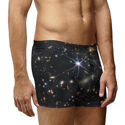 Трусы-боксеры мужские NASA: Скопление Галактик, цвет: 3D-принт — фото 2
