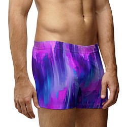Трусы-боксеры мужские Purple splashes, цвет: 3D-принт — фото 2
